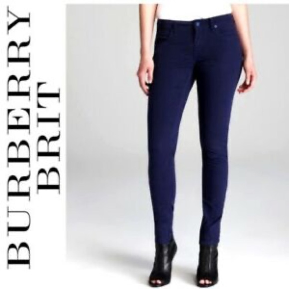 Burberry Brit Bayswater Skinny Jeans in Navy Blue